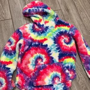 Colorful Fuzzy hoodie for girls